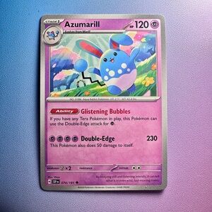 azumarill - 074/191 (uncommon) — pokemon: surging sparks